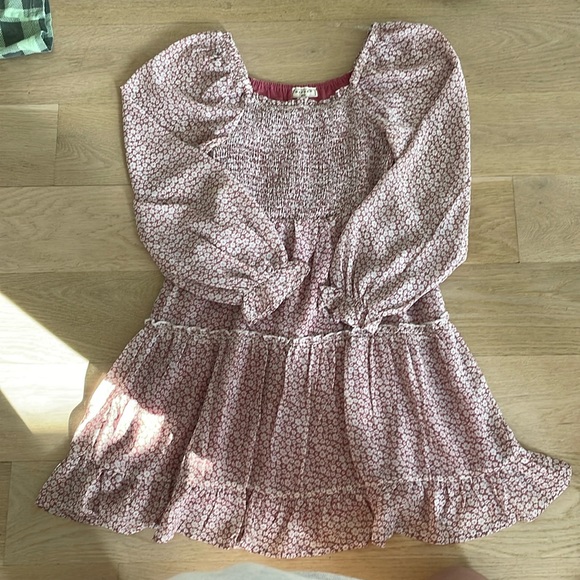 Hayden Girls size girls M mini dress with cute pink flower pattern - Picture 1 of 6